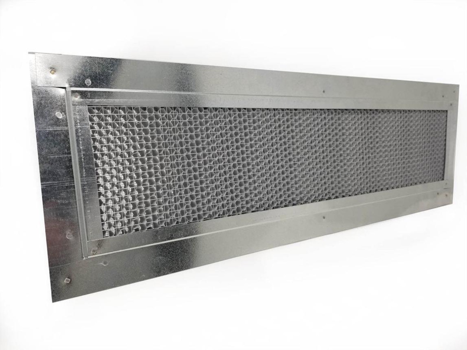 Ember-resistant attic vent with 1/8 inch metal mesh